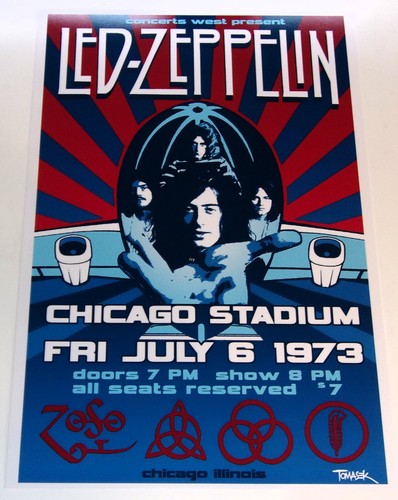 Poster led zeppelin chicago - poster,